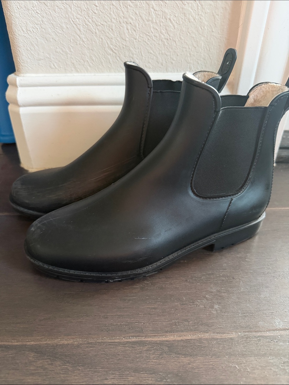 Black Chelsea Rain Boots for women